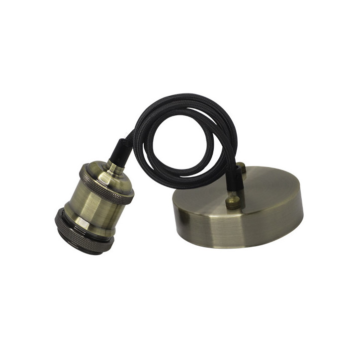 SUSPENSION VINTAGE 1M E27 BRONZE