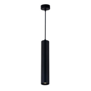 SUSPENSION GU10 ALUMINIUM CORPS NOIR 5.5X30CM