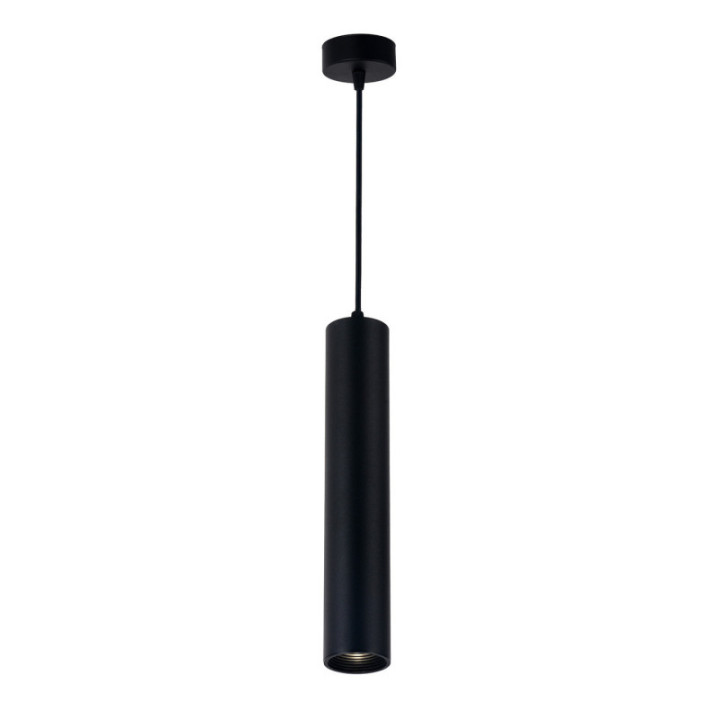 SUSPENSION GU10 ALUMINIUM CORPS NOIR 5.5X30CM