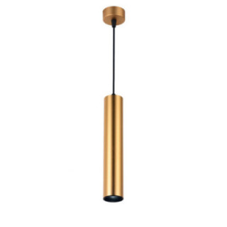 SUSPENSION GU10 ALUMINIUM OR CORPS 5.5X30CM