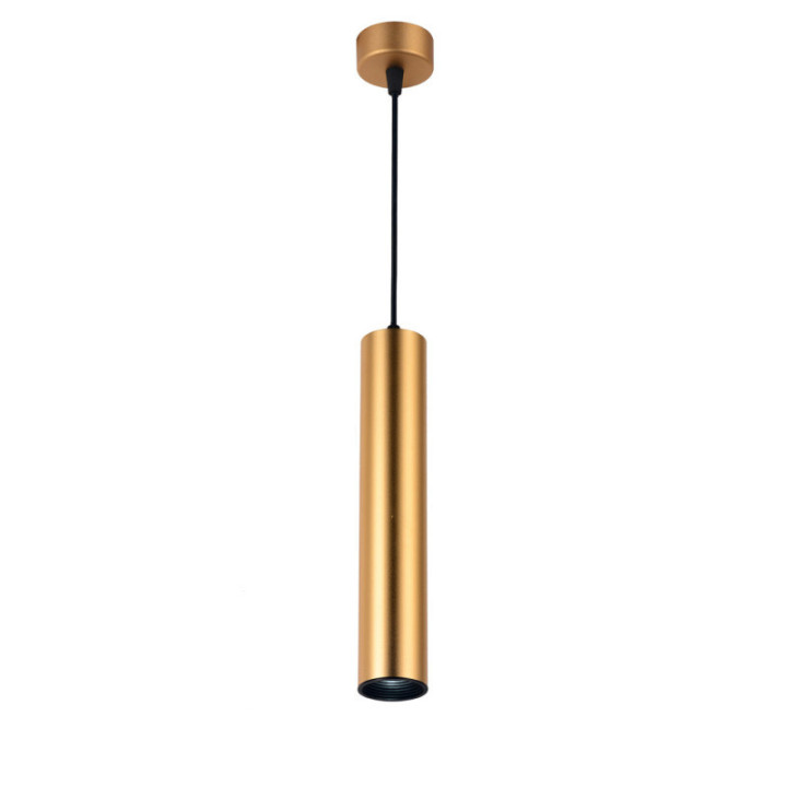 SUSPENSION GU10 ALUMINIUM OR CORPS 5.5X30CM