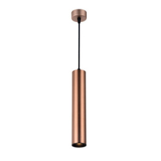 SUSPENSION GU10 ALUMINIUM CAFÉ OR CORPS 5.5X30CM