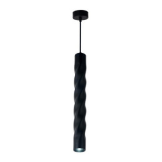SUSPENSION GU10 ALUMINIUM CORPS NOIR 5.5X30CM