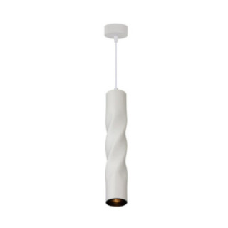 SUSPENSION GU10 ALUMINIUM CORPS BLANC 5.5X30CM