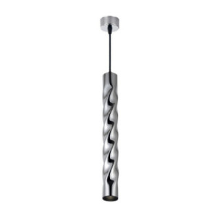 SUSPENSION GU10 ALUMINIUM CHROME CORPS 5.5X30CM