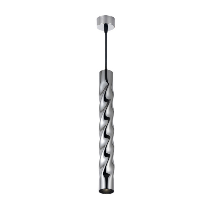 SUSPENSION GU10 ALUMINIUM CHROME CORPS 5.5X30CM