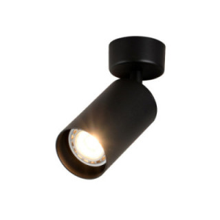 SUSPENSION SIMPLE TÊTE GU10 ALUMINIUM CORPS NOIR 6X10.8CM