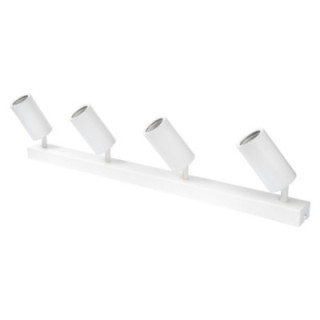 SUSPENSION QUATRE TÊTES GU10 ALUMINIUM CORPS BLANC 72X6X18CM