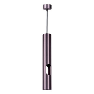 SUSPENSION GU10 ALUMINIUM ROUGE RAISIN CORPS 6X40CM