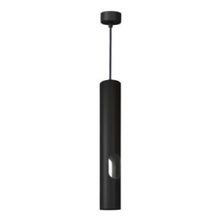 SUSPENSION GU10 ALUMINIUM CORPS NOIR 6X40CM