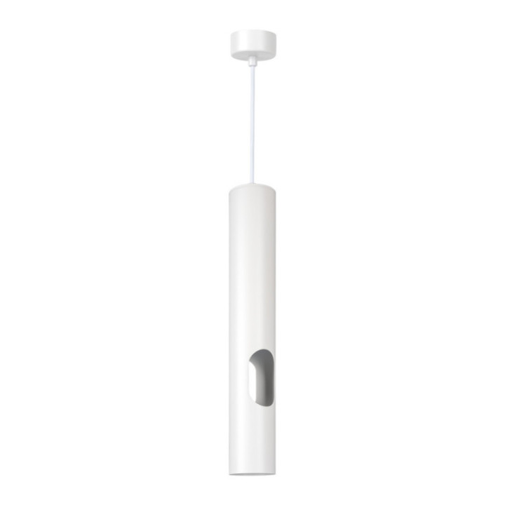 SUSPENSION GU10 ALUMINIUM CORPS BLANC 6X40CM