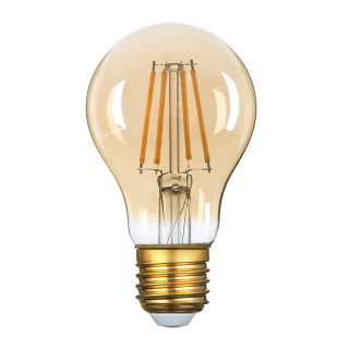 AMPOULE LED A60 8 W, 700 lm, 2500 K, AC220-240 V, E27, VERRE DORÉ