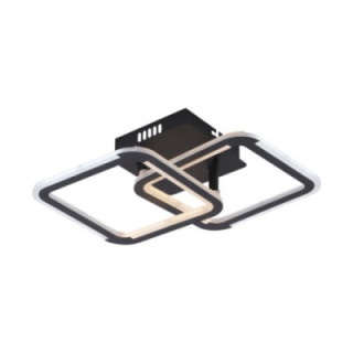 LAMPE DE PLAFOND LED 30W2940LM NOIRE 3000-6000K DIMMABLE + Télécommande