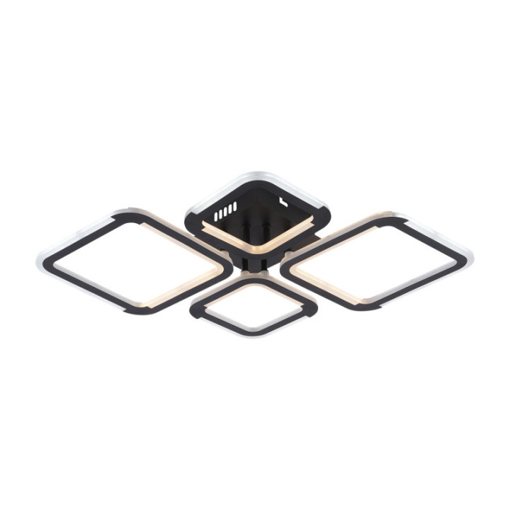LAMPE DE PLAFOND LED 50W4580LM NOIRE 3000-6000K DIMMABLE + Télécommande