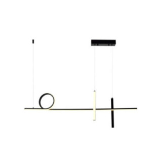 LAMPE SUSPENDUE LED 24W1920LM NOIRBLANC 3000K 175-265V