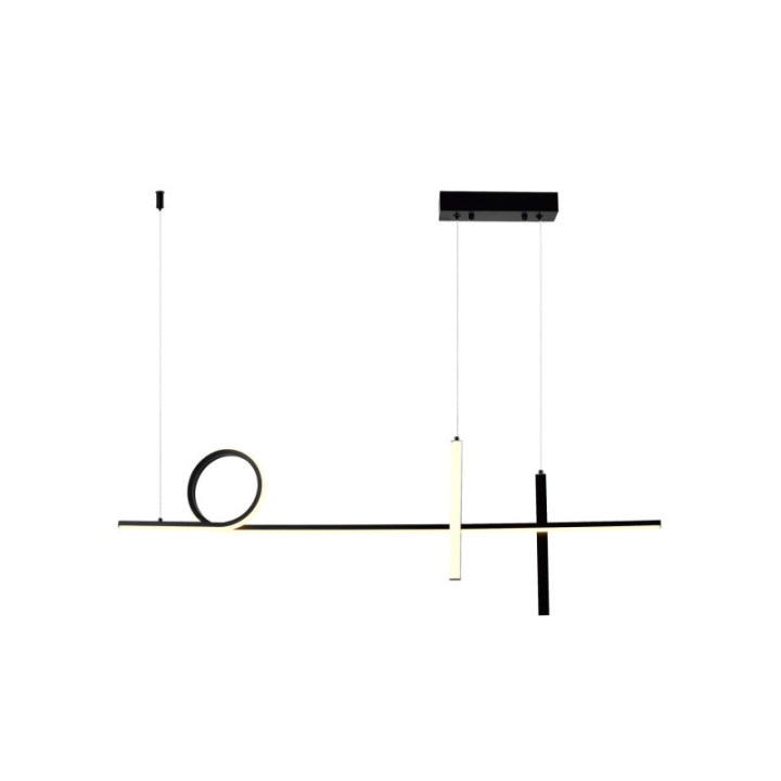LAMPE SUSPENDUE LED 24W1920LM NOIRBLANC 3000K 175-265V