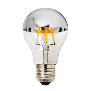 Ampoule LED A60 7 W 800 lm 2700 K E27 175-265 V, verre semi-argenté VERRE