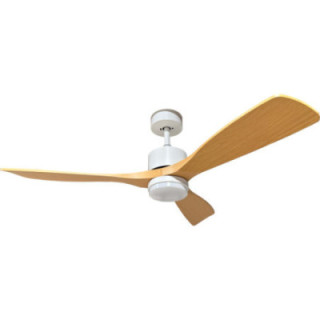 LED FAN CEILING 18W3CCT 1440LM 100-240V WHITE+WOOD - REMOTE CONTROL