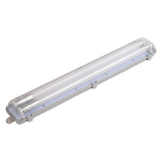 FIXATION AVEC TUBE LED T8 2*60CM 2*9W IP65 6000K