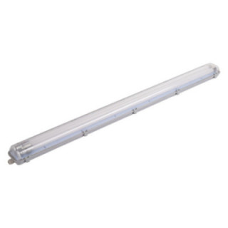 FIXATION AVEC TUBE LED T8 2*120CM 2*18W IP65 6000K