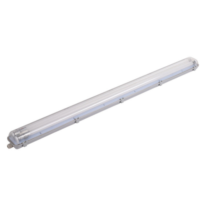 FIXATION AVEC TUBE LED T8 2*120CM 2*18W IP65 6000K