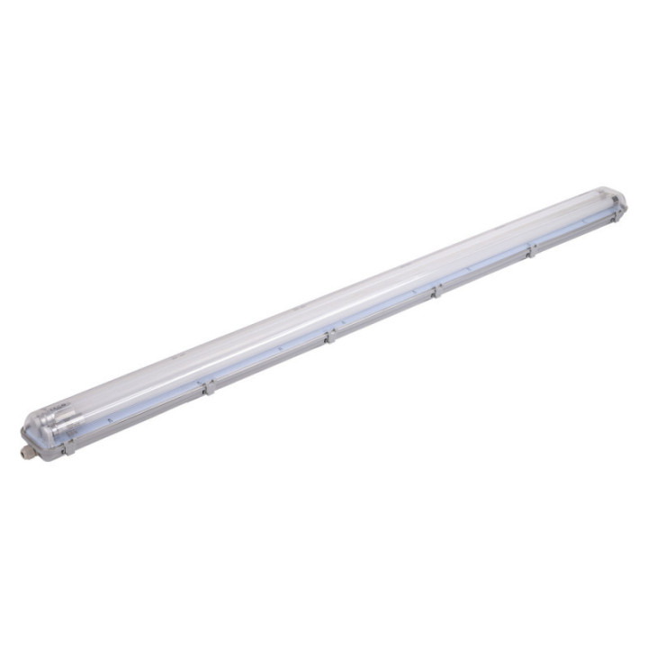 FIXATION AVEC TUBE LED T8 2*150CM 2*22W IP65 4500K