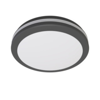 PLAFONNIER LED EXTÉRIEUR NOIR 20W 2000LM CCT CRI80 IP65 - CAPTEUR MICRO - ONDES