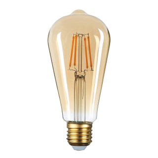 Ampoule LED Bougie ST64 8 W 700 lm 2500 K E27 220-240 V Verre doré - Intensité variable
