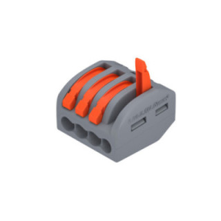 CONNECTEUR A LEVIER 450V/32A 18 - 12AWG 4*0.08 - 2.5mm2