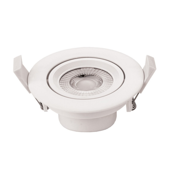 5W LED COB spot encastré rond ROTATIVE AC100 - 240V 375LM 4000K