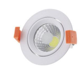 8W LED COB spot encastré rond, ROTATIVE, 6000K