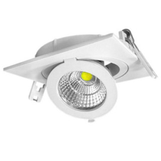 12W LED COB spot encastré CARRÉ, RÉGLABLE, 6000K