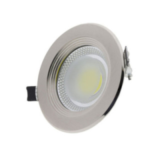 20W LED COB spot encastré rond, 4500K - INOX