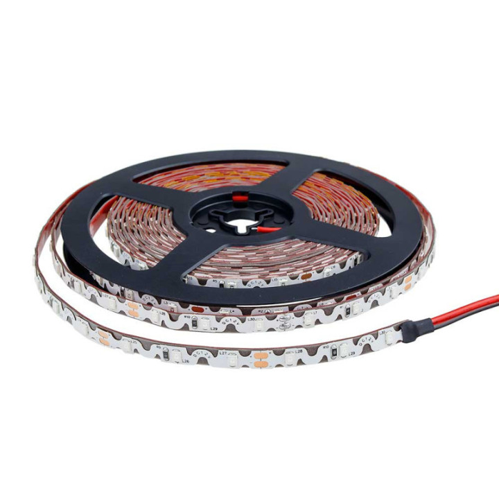 LED S - STRIP 2835 IP20 60LEDs/m, 6mmW DC12V, 7.2W/m 5m/rouleau VERT