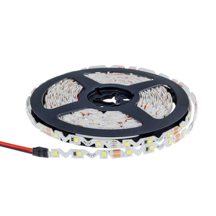 LED S - STRIP 2835 IP65 60LEDs/m, 6mmW DC12V, 7.2W/m 5m/rouleau 7000K