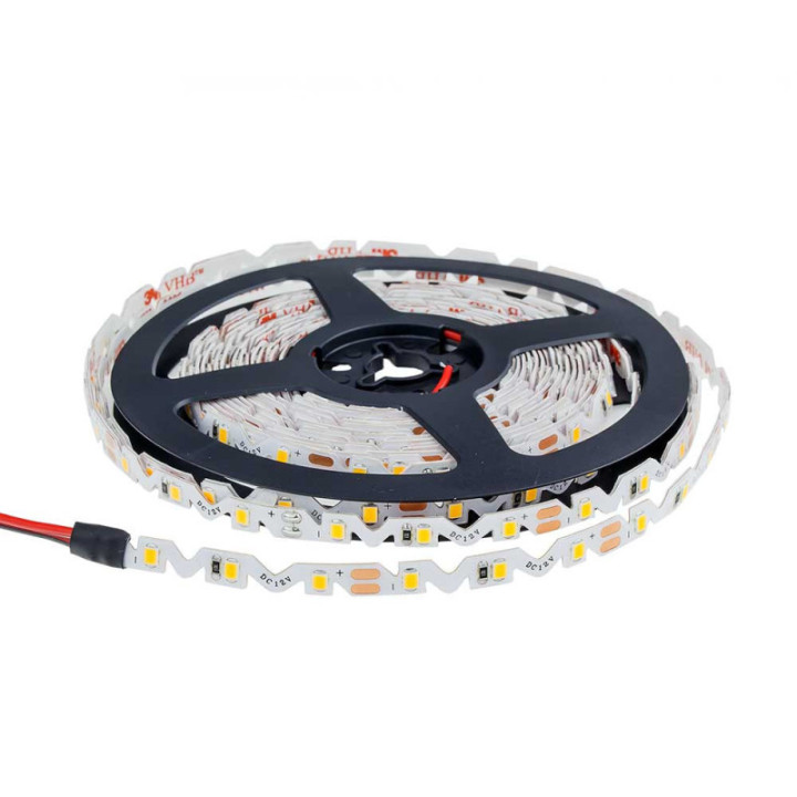 LED S - STRIP 2835 IP65 60LEDs/m, 6mmW DC12V, 7.2W/m 5m/rouleau 3000K