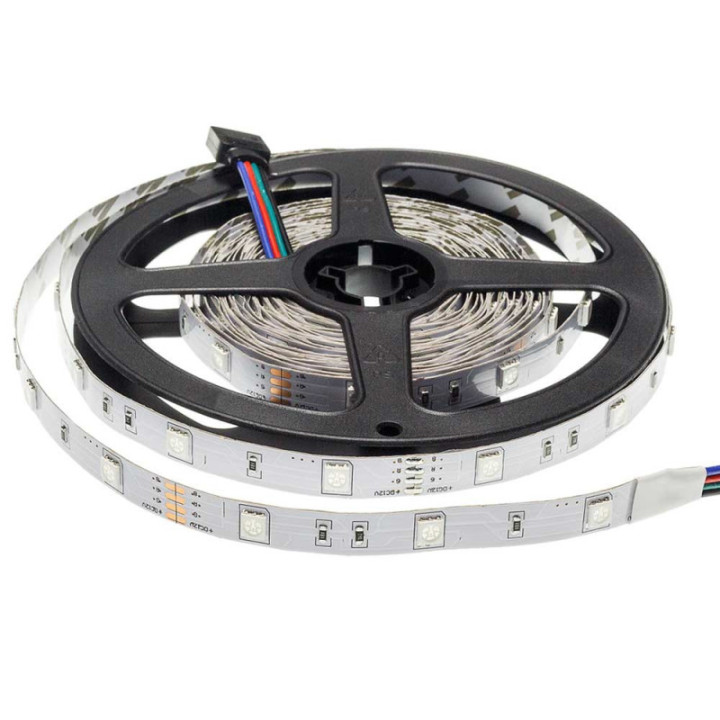 Bande LED 12V 5050 30 SMD/m RGB NON IMPERMÉABLE