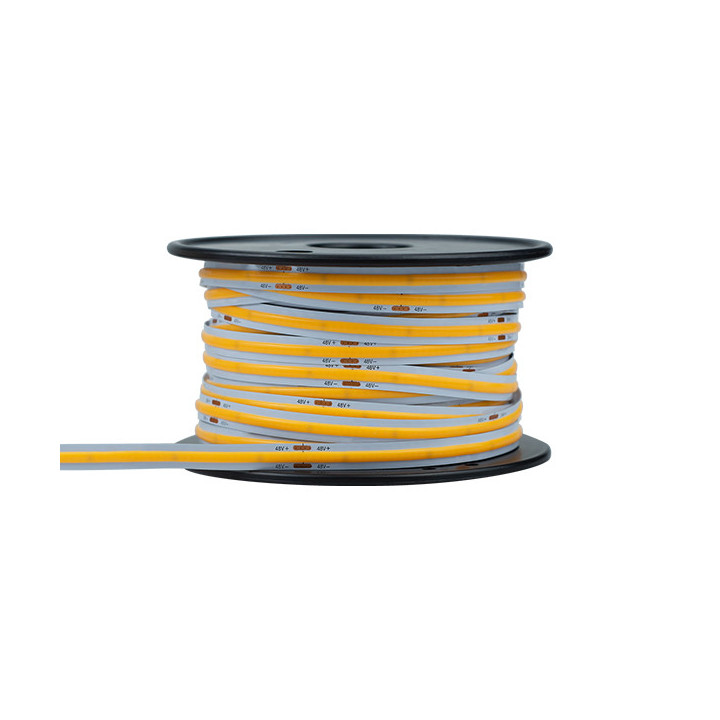 LED COB STRIP 48V/DC, 10mm 6W/M, RA80 6000K IP20 - 25m/rouleau