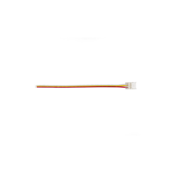 CONNECTEUR de FIXATION à 3 BROCHES avec FIL pour BANDE SMD à 3 BROCHES de 10mm