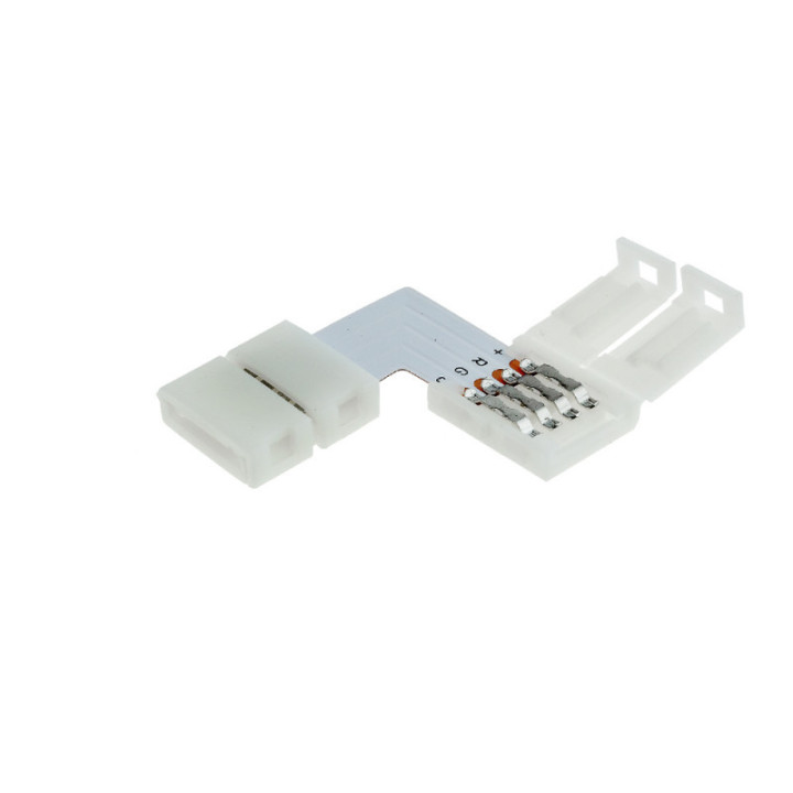CONNECTEUR D'ANGLE pour BANDE de LED RGB 10mm