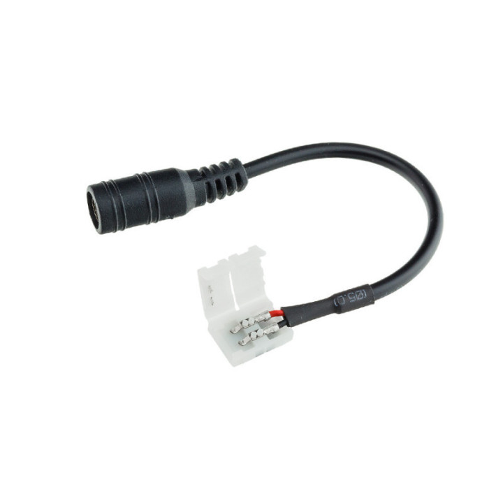 CONNECTEUR FLEXIBLE pour BANDE LED 3528 DC FEMELLE