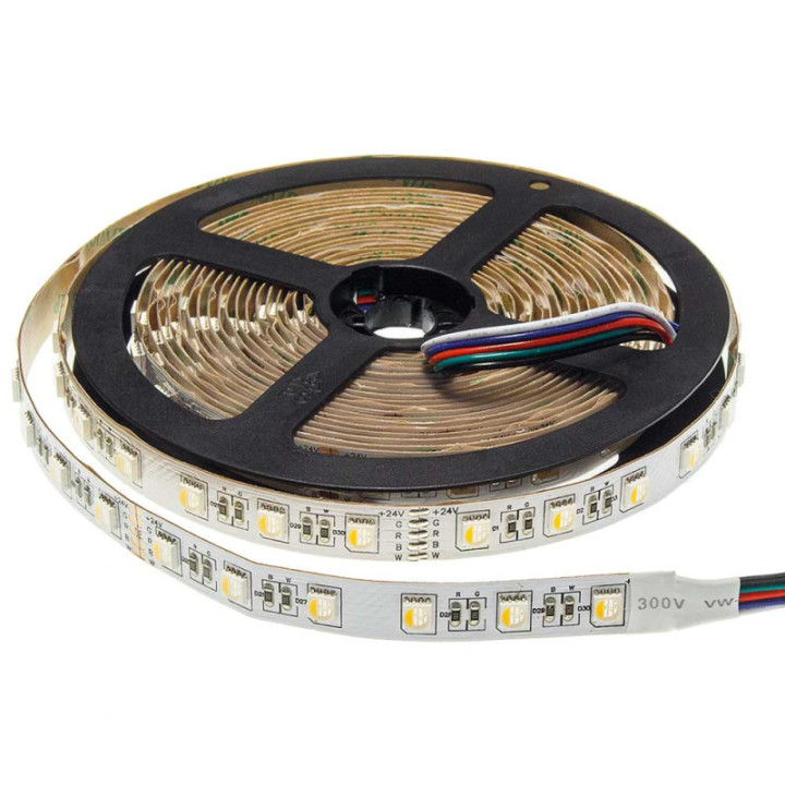 BANDE LED RGBWH 60L/M 24V 12MM 16W/M 1600LM/M IP20