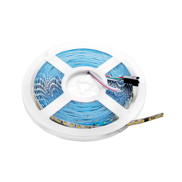 Bande LED RUNNING WATER EFFECT SMD2835 126LEDS/m 4.8W/M 4000K SET(ADAPTER+CONTROLLER) - 5m