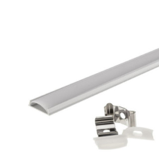 PROFIL ALUMINIUM FLEXIBLE BENDABLE POUR BANDE LED GRIS 4mm L 1M