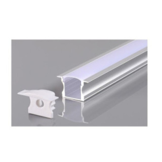 PROFIL ALUMINIUM POUR BANDE LED CORPS GRIS L 2m 17.2x14.3x12.6mm