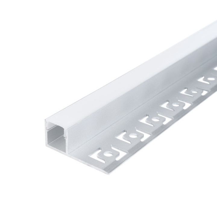 PROFIL ALUMINIUM POUR BANDE LED GRISE L 2m
