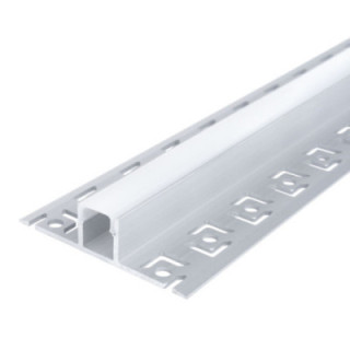 PROFIL ALUMINIUM POUR BANDE LED GRISE L 2m