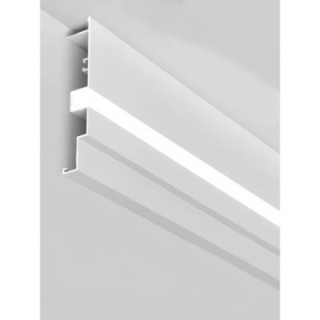 PROFILÉ ALUMINIUM POUR PLAFOND CORPS BLANC/COUVERTURE BLANCHE L 2M