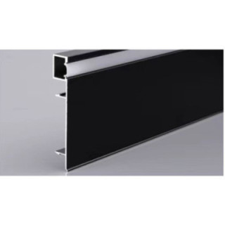 PROFIL ALUMINIUM POUR SOL NOIR L 2M
