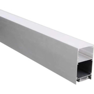 PROFIL ALUMINIUM BANDE LED CORPS MARBRE/COUVERTURE BLANCHE L 2M